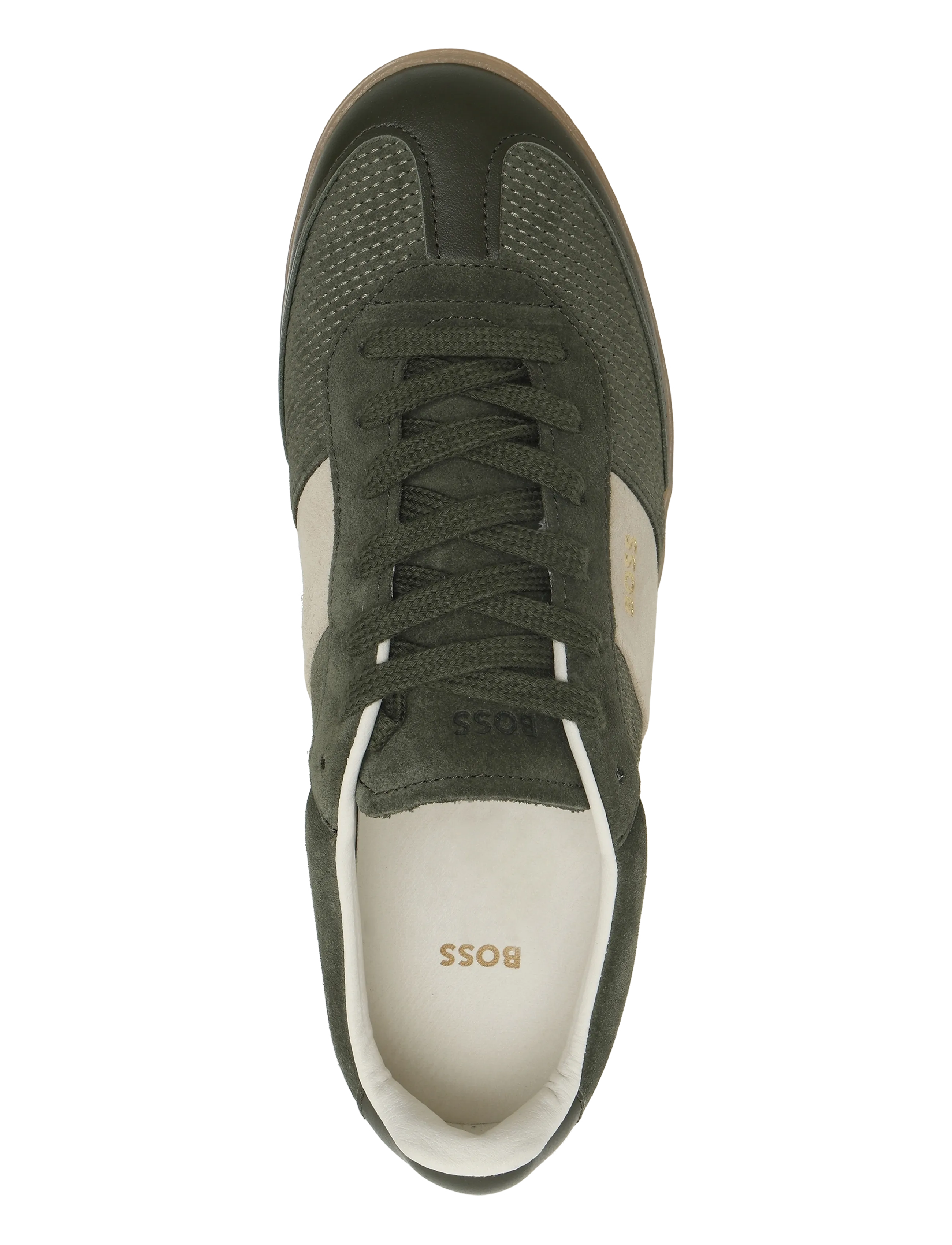 BOSS - Brenta_Tenn_stcsd - lágir strigaskór - dark green - 3
