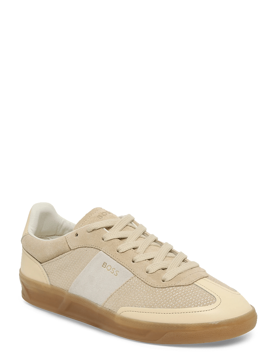 BOSS - Brenta_Tenn_stcsd - lágir strigaskór - light beige - 0