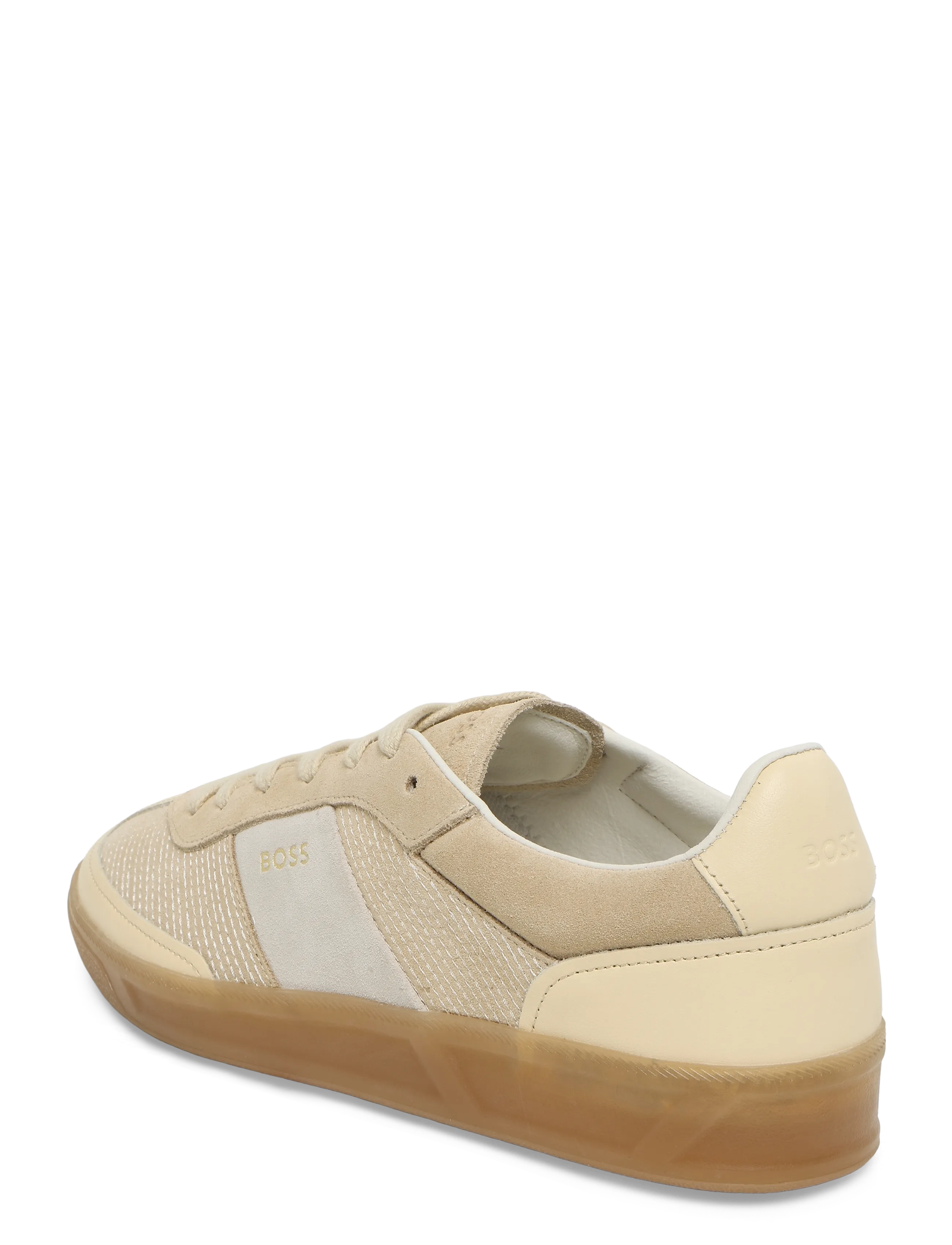 BOSS - Brenta_Tenn_stcsd - lágir strigaskór - light beige - 1