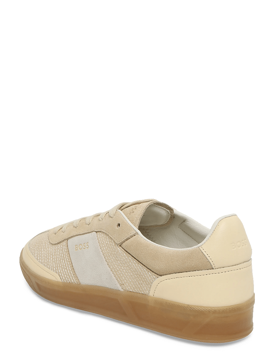 BOSS - Brenta_Tenn_stcsd - lágir strigaskór - light beige - 1