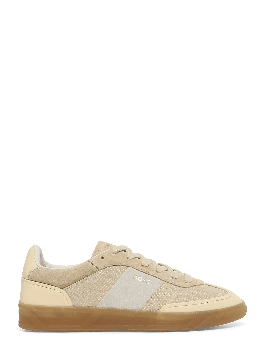 BOSS - Brenta_Tenn_stcsd - lágir strigaskór - light beige - 2