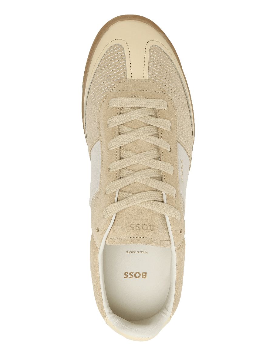BOSS - Brenta_Tenn_stcsd - lágir strigaskór - light beige - 3