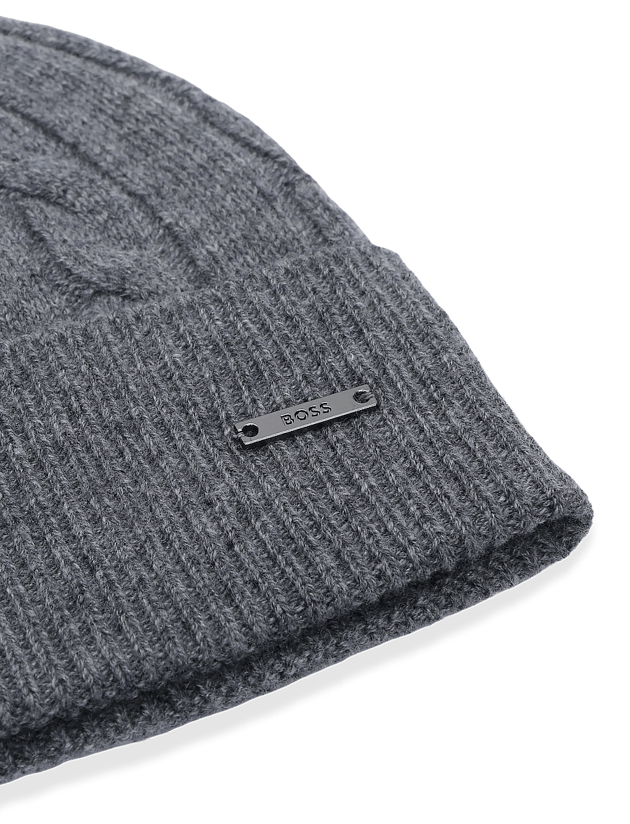BOSS - Furbo_Hat - nach anlass kaufen - medium grey - 2