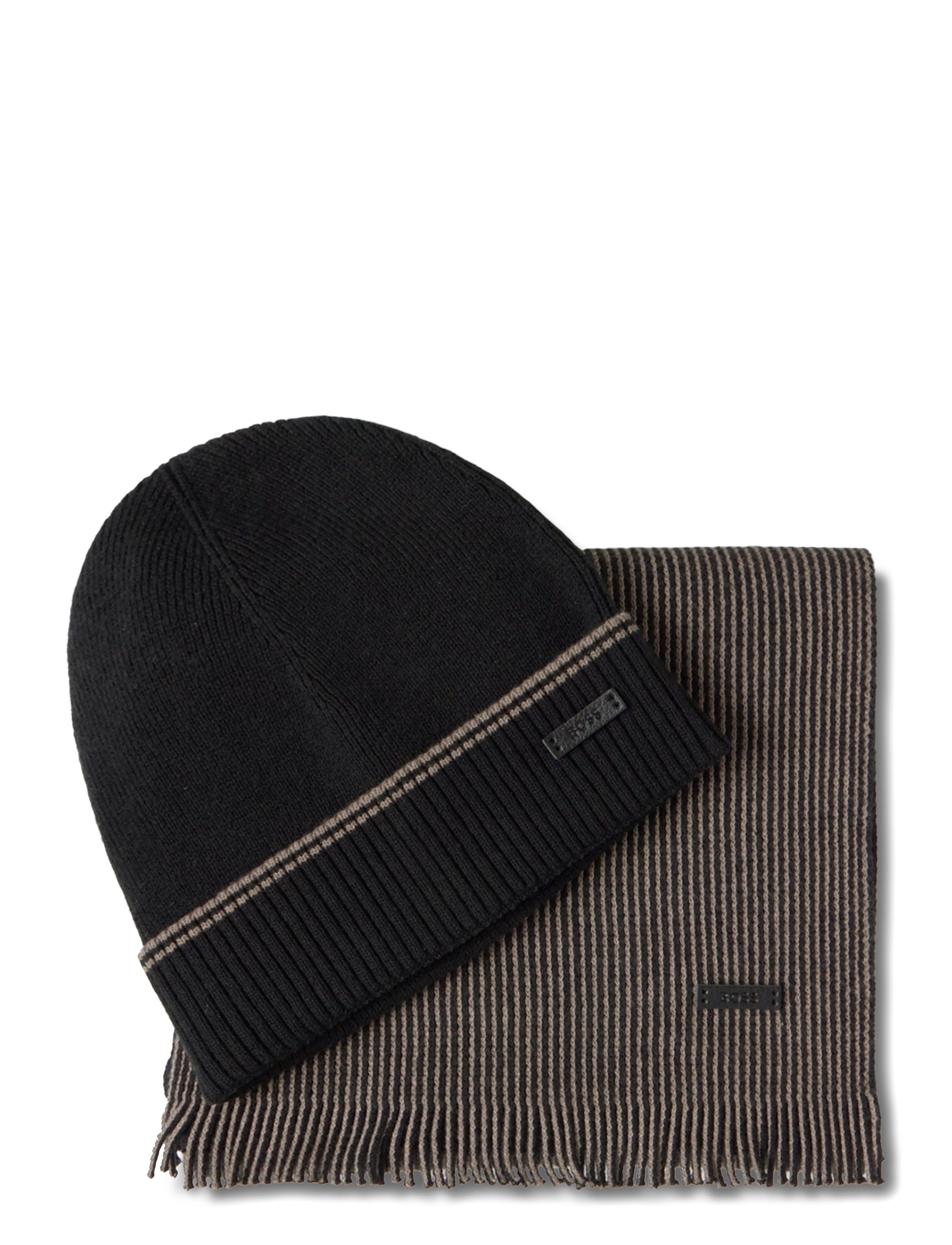 BOSS - Fortuno_SET - winterschals - black - 3