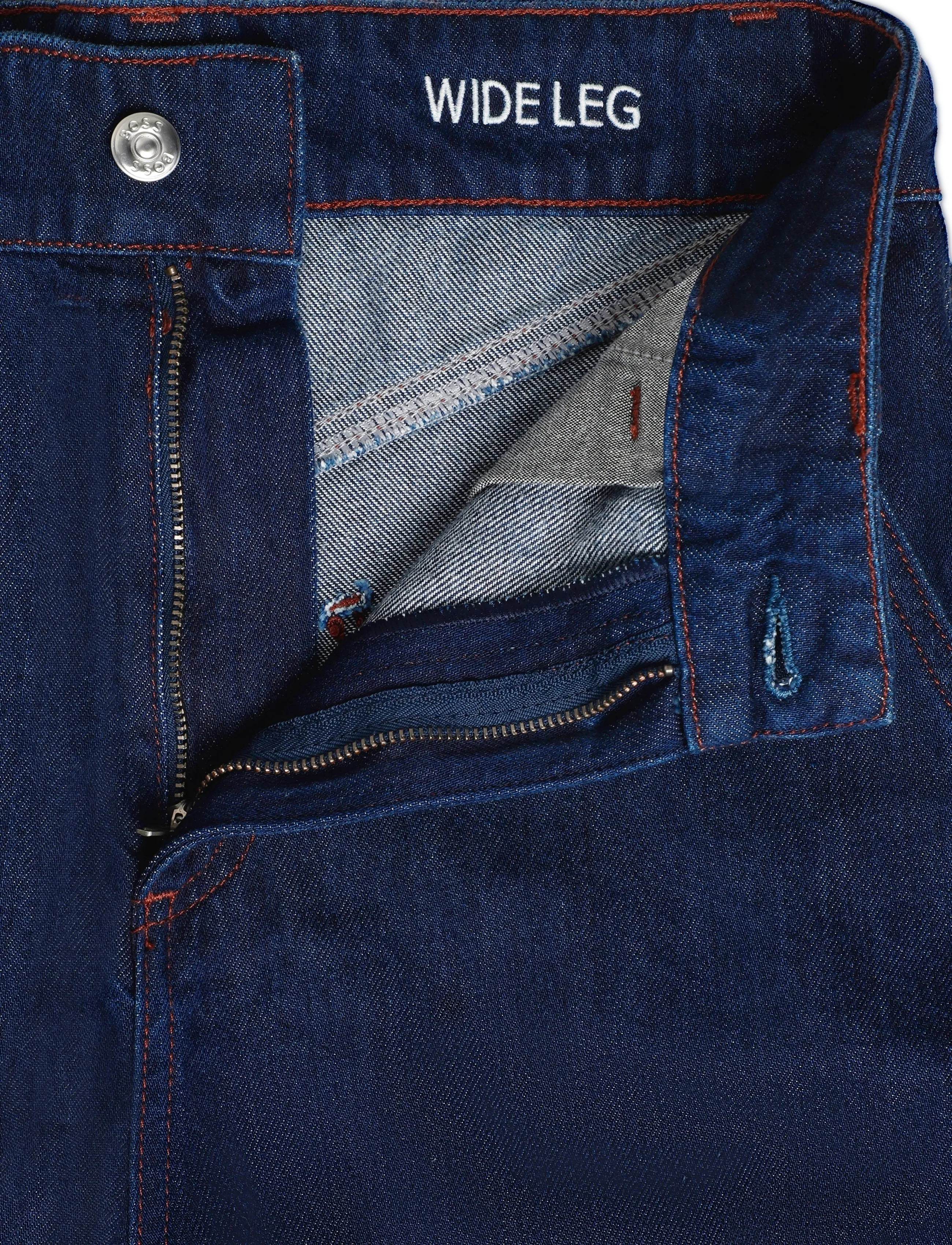 BOSS - WIDE LEG 1.0 - laia säärega teksad - dark blue - 3