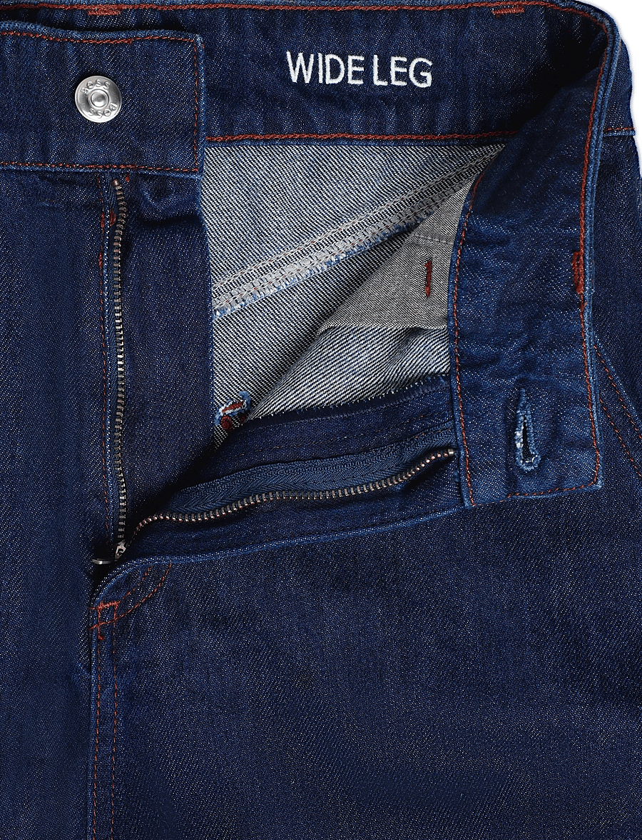 BOSS - WIDE LEG 1.0 - laia säärega teksad - dark blue - 3