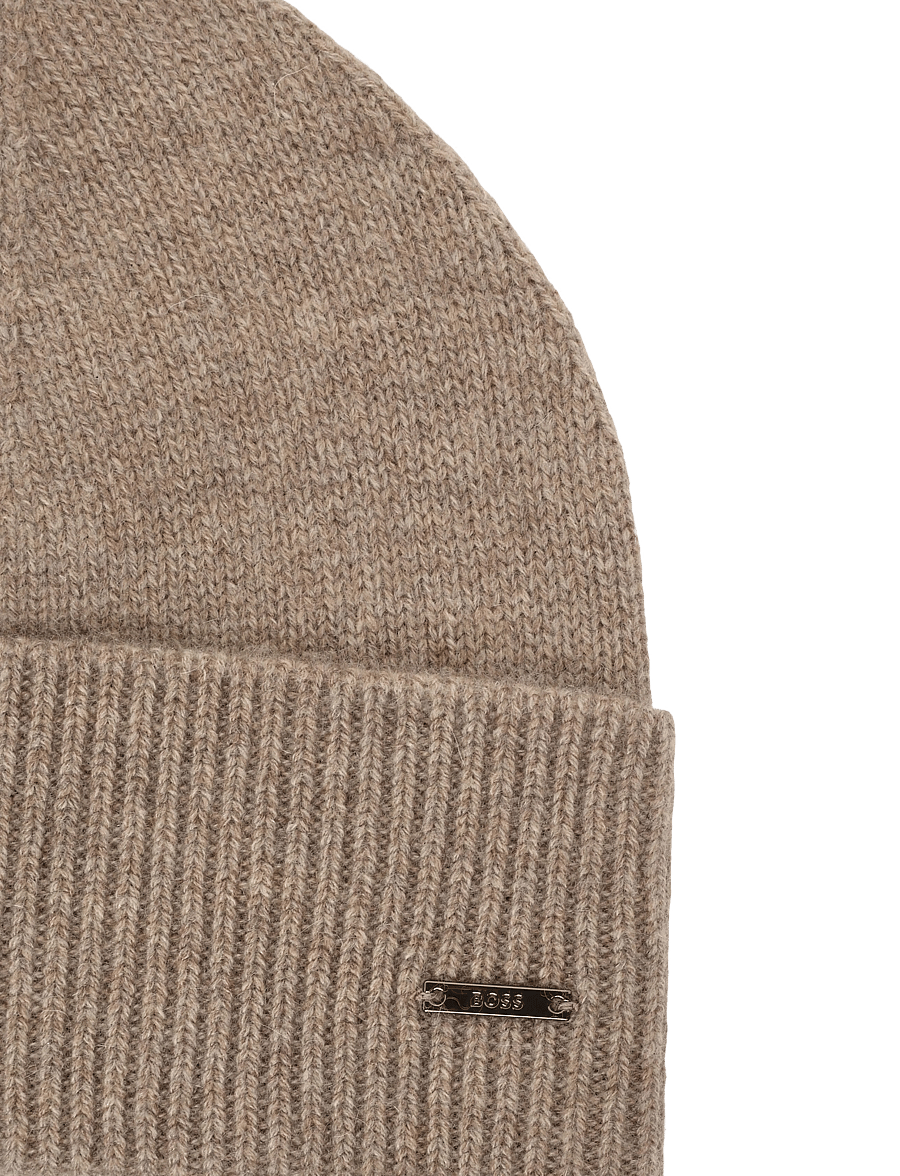 BOSS - Laris_hat - kaschmir - open white - 2