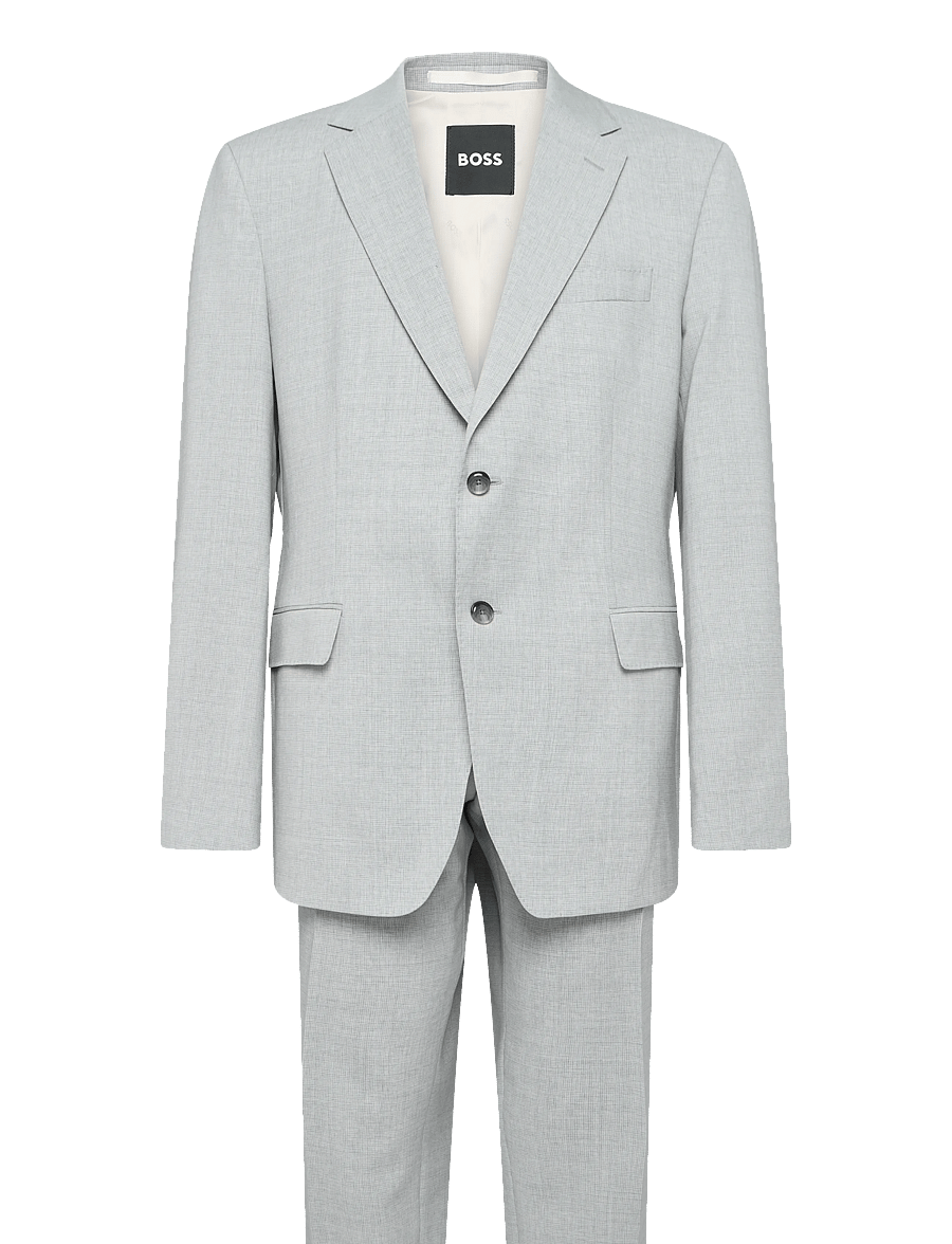 BOSS - H-Huge-2Pcs-263 - Ühe rinnatisega pintsakud - open grey - 0