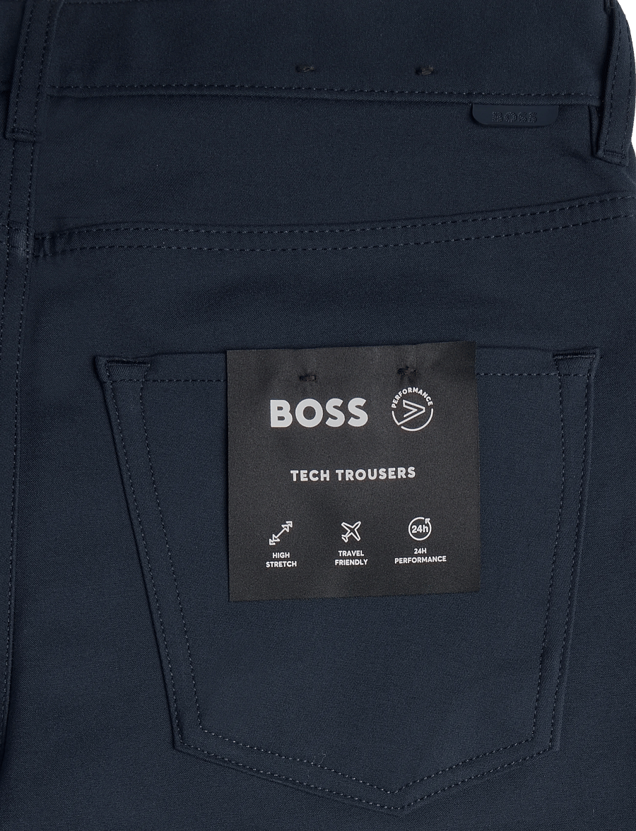 BOSS - P-Delaware5 - vabaajapüksid - dark blue - 4