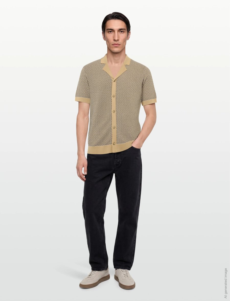 BOSS - H-Lomare - kootud polosärgid - medium beige - 0