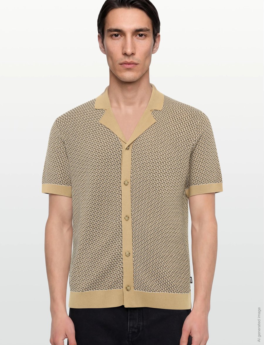 BOSS - H-Lomare - kootud polosärgid - medium beige - 3