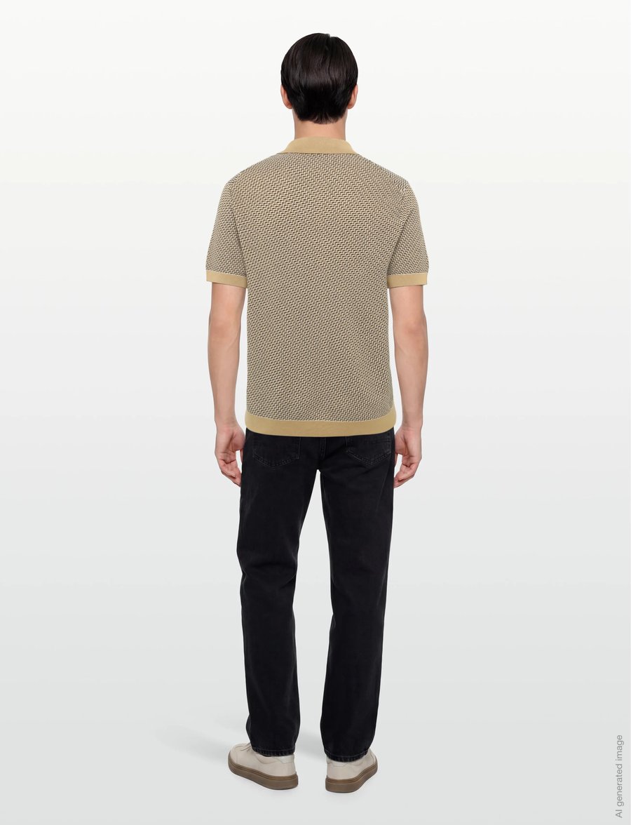 BOSS - H-Lomare - kootud polosärgid - medium beige - 4