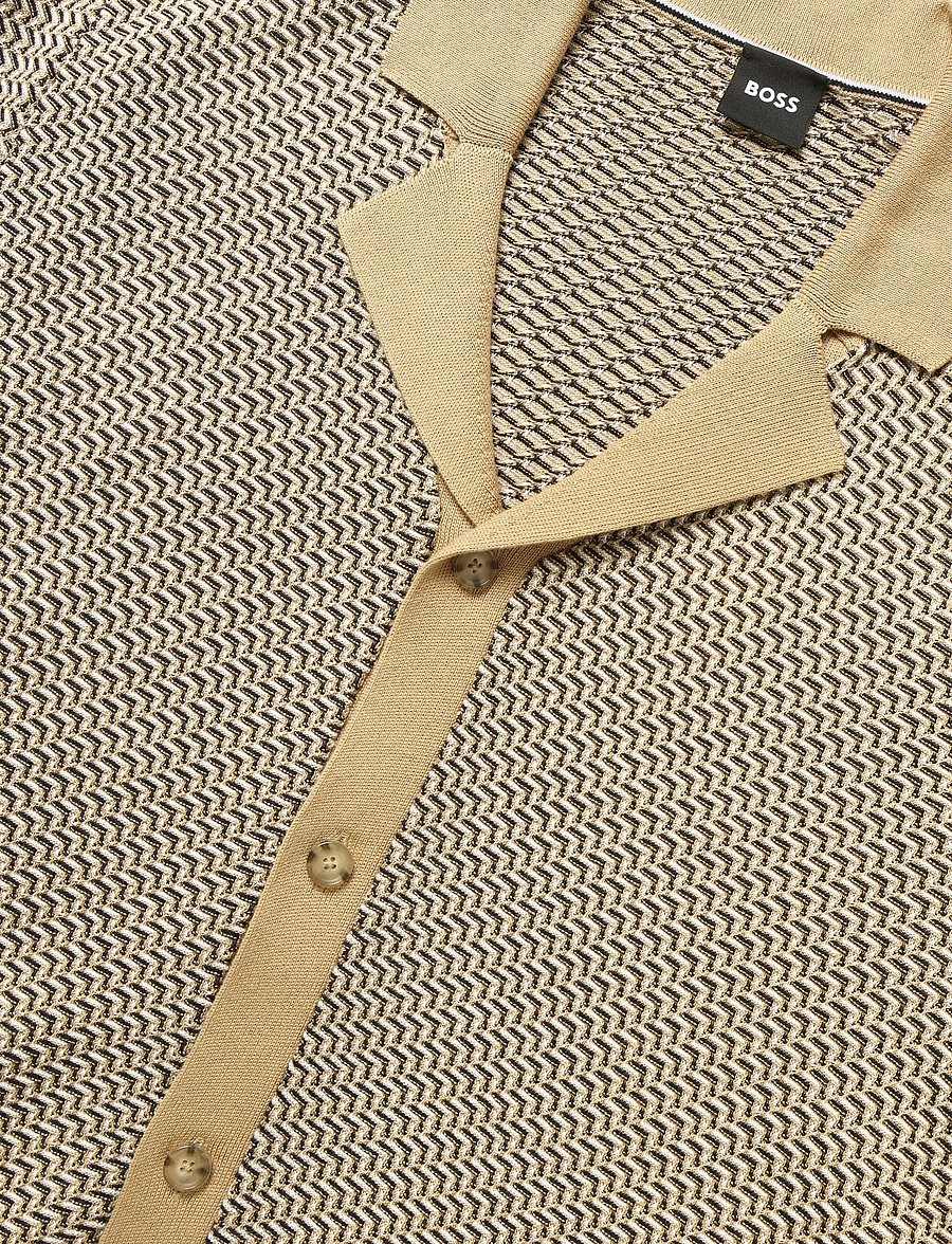 BOSS - H-Lomare - kootud polosärgid - medium beige - 5