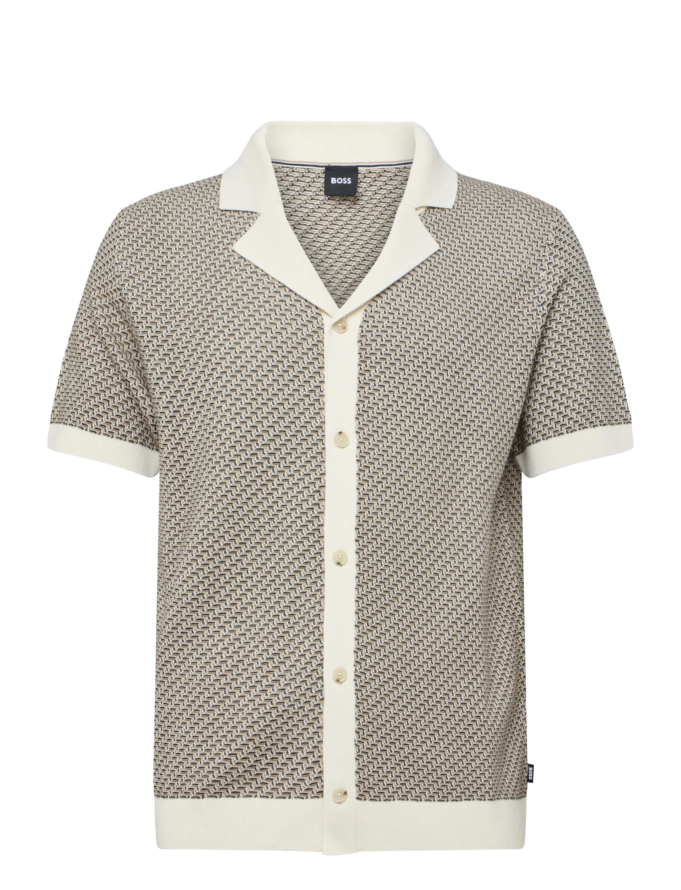 BOSS H-Lomare, L, Polos, Creme - Short-sleeved, Männerswear