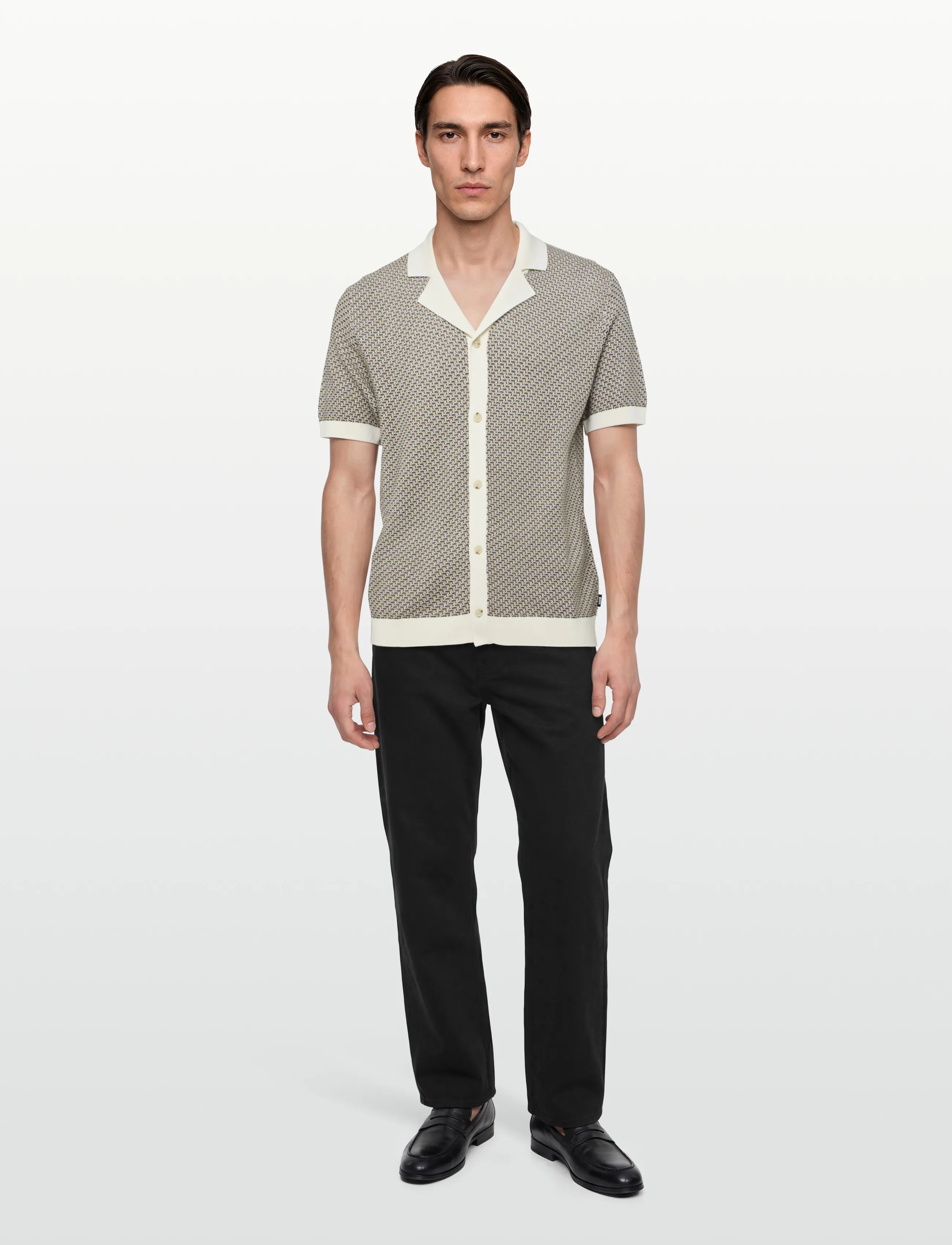 BOSS H-Lomare - Stickade pikéer - OPEN WHITE / cream