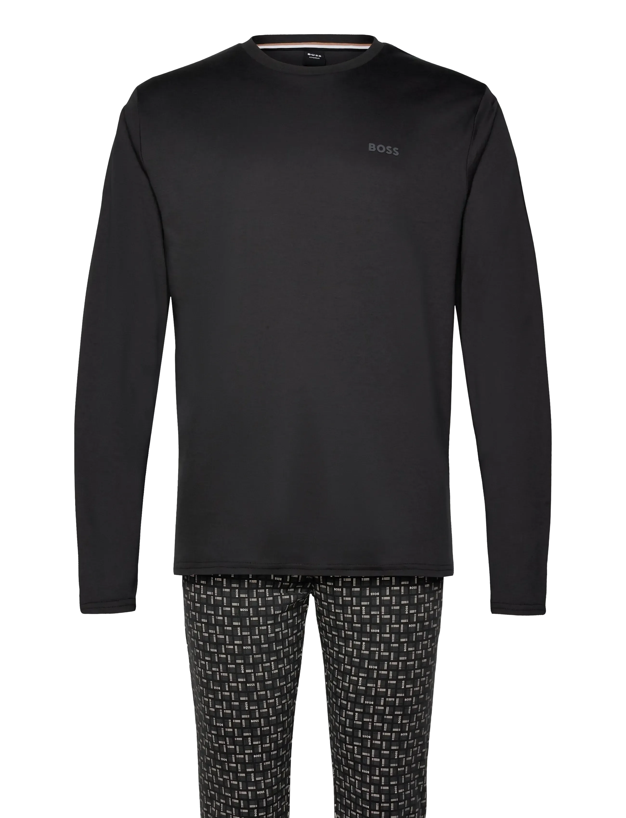 BOSS Relax Long Set - Underkläder - DARK GREY / grey
