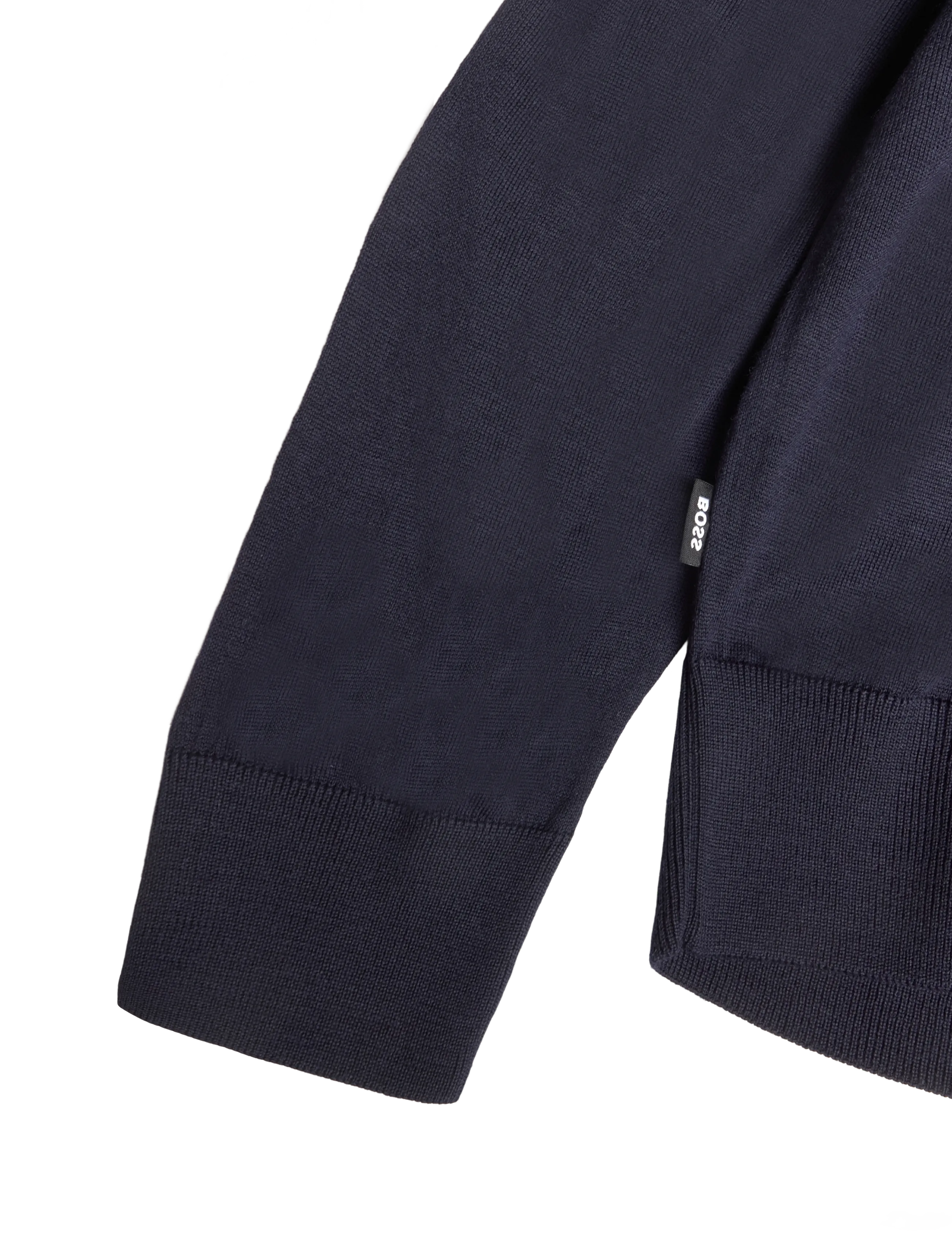 BOSS - H-Helbert - langärmelige strick-polohemden - dark blue - 3