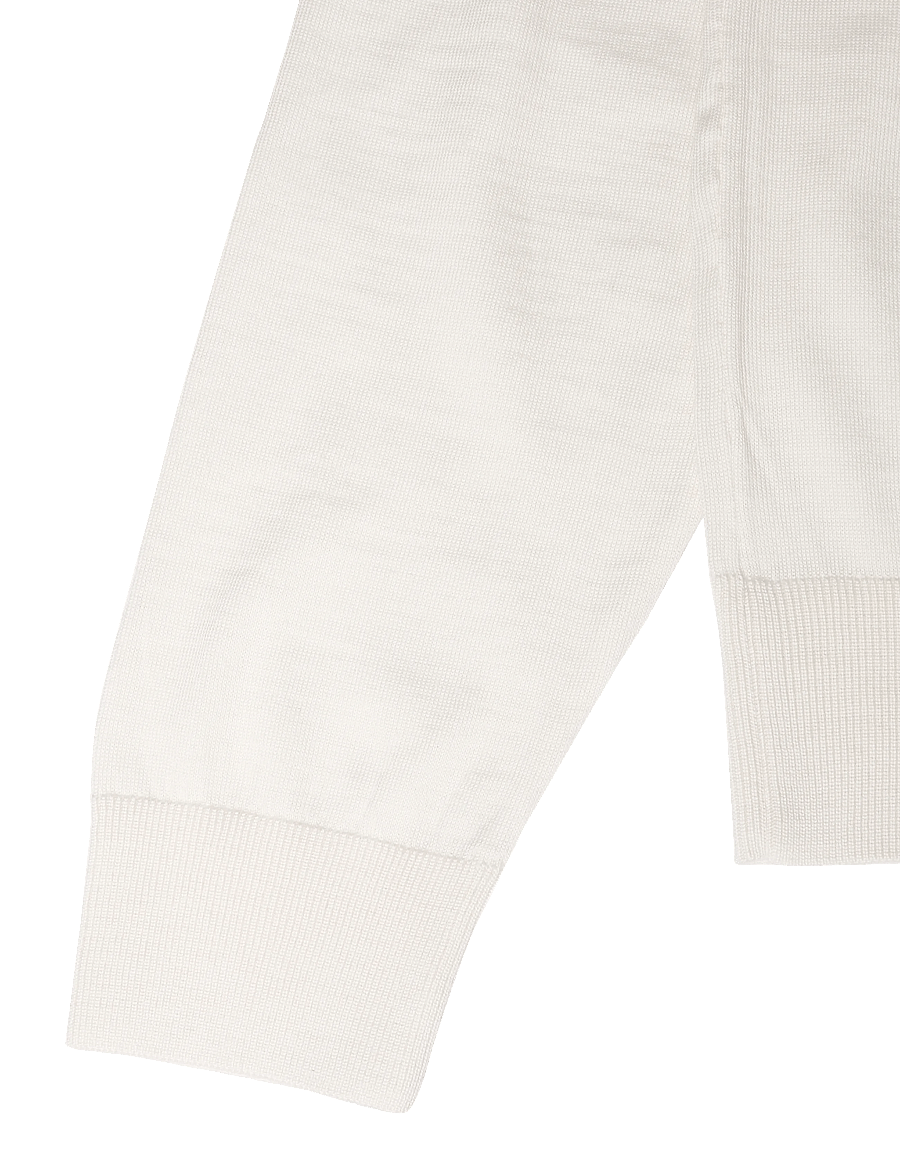 BOSS - H-Helbert - langärmelige strick-polohemden - open white - 3
