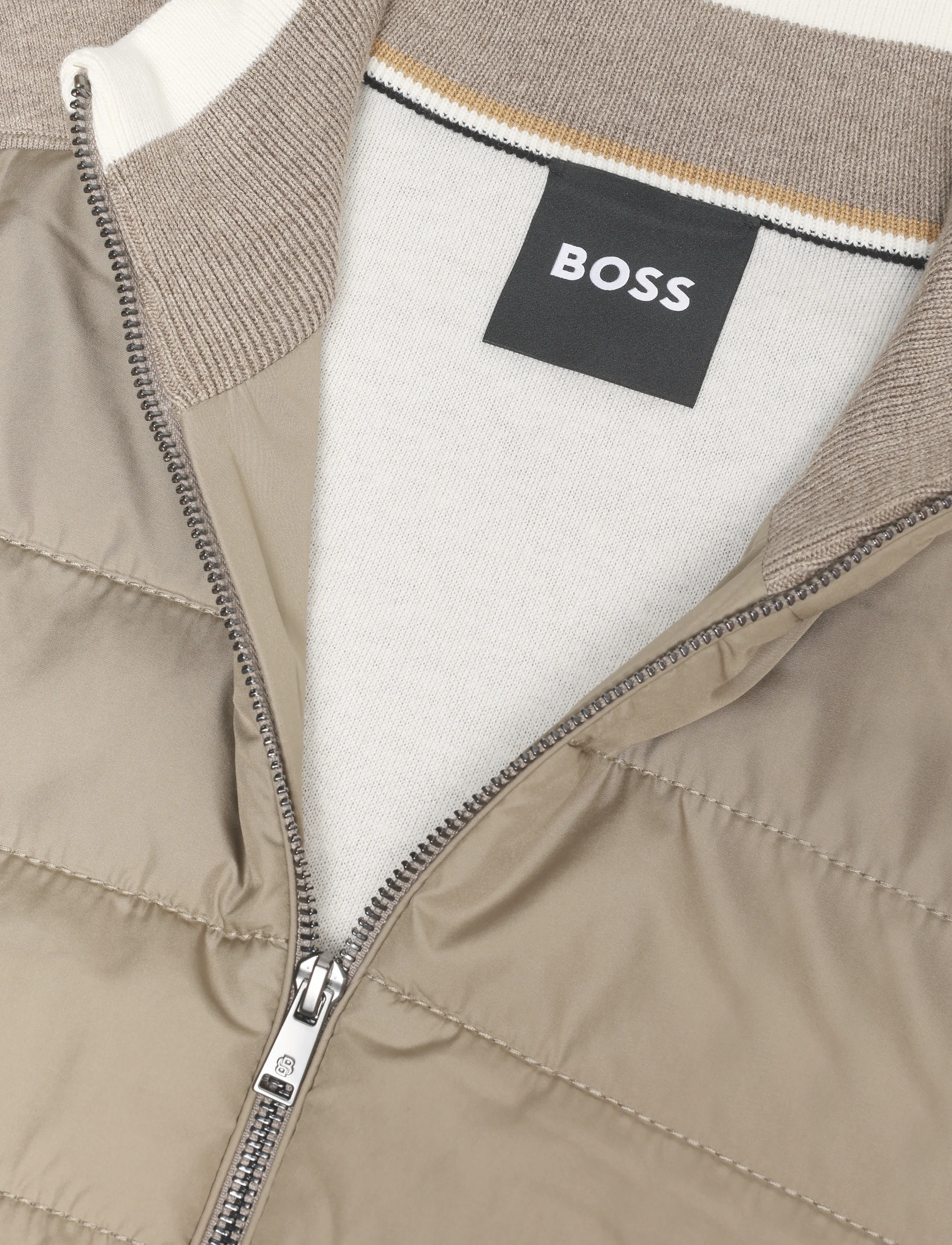 BOSS - H-Facente - gesteppt - open brown - 2