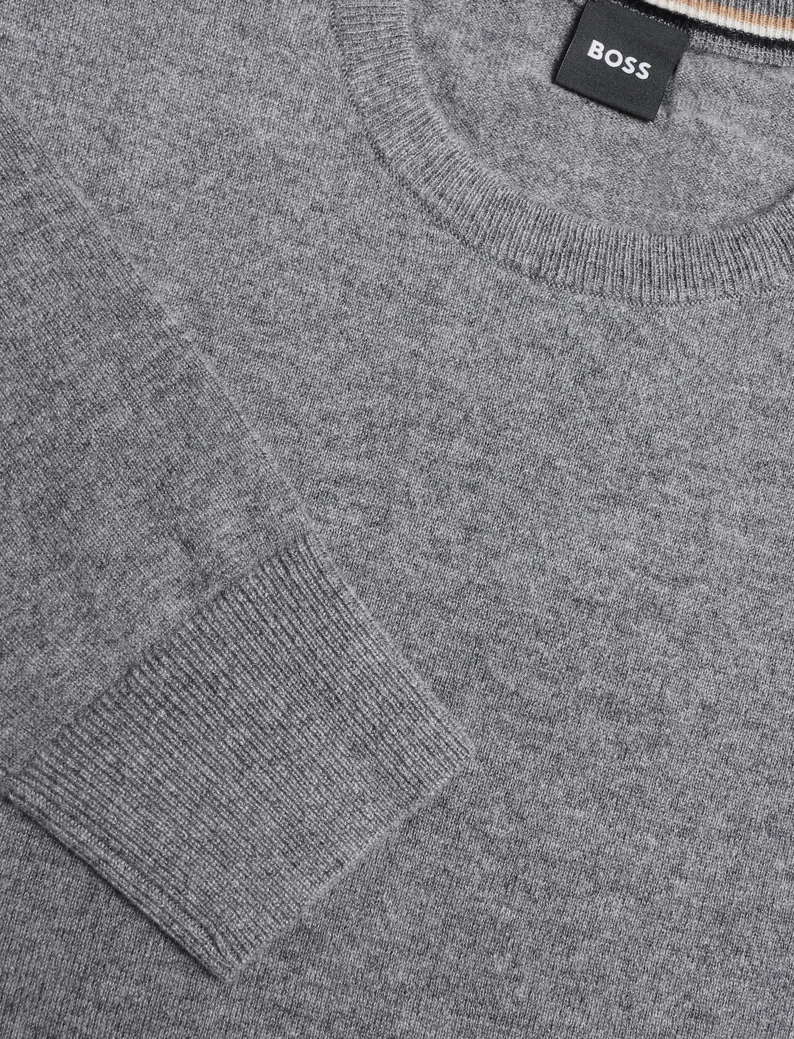 BOSS - H-Fede - rundhals - medium grey - 2