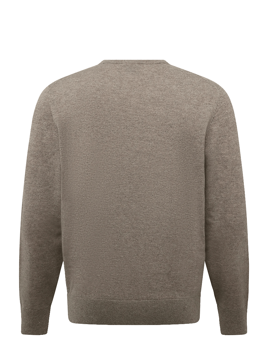 BOSS - H-Fede - rundhals - open brown - 1
