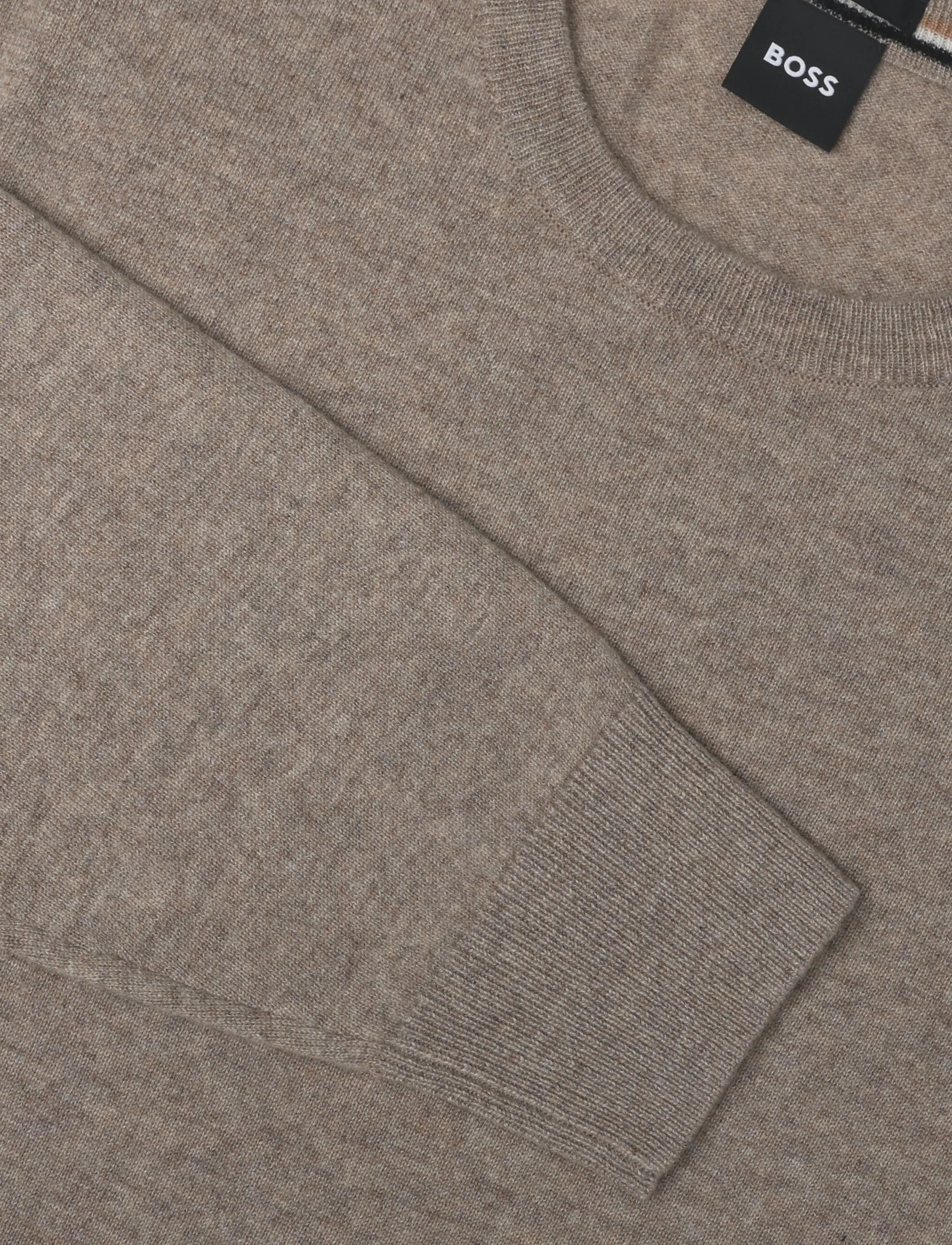 BOSS - H-Fede - rundhals - open brown - 2