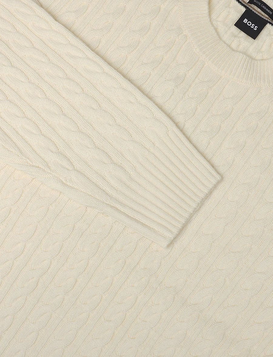 BOSS - H-Furlan - Ümara kaelusega - open white - 2