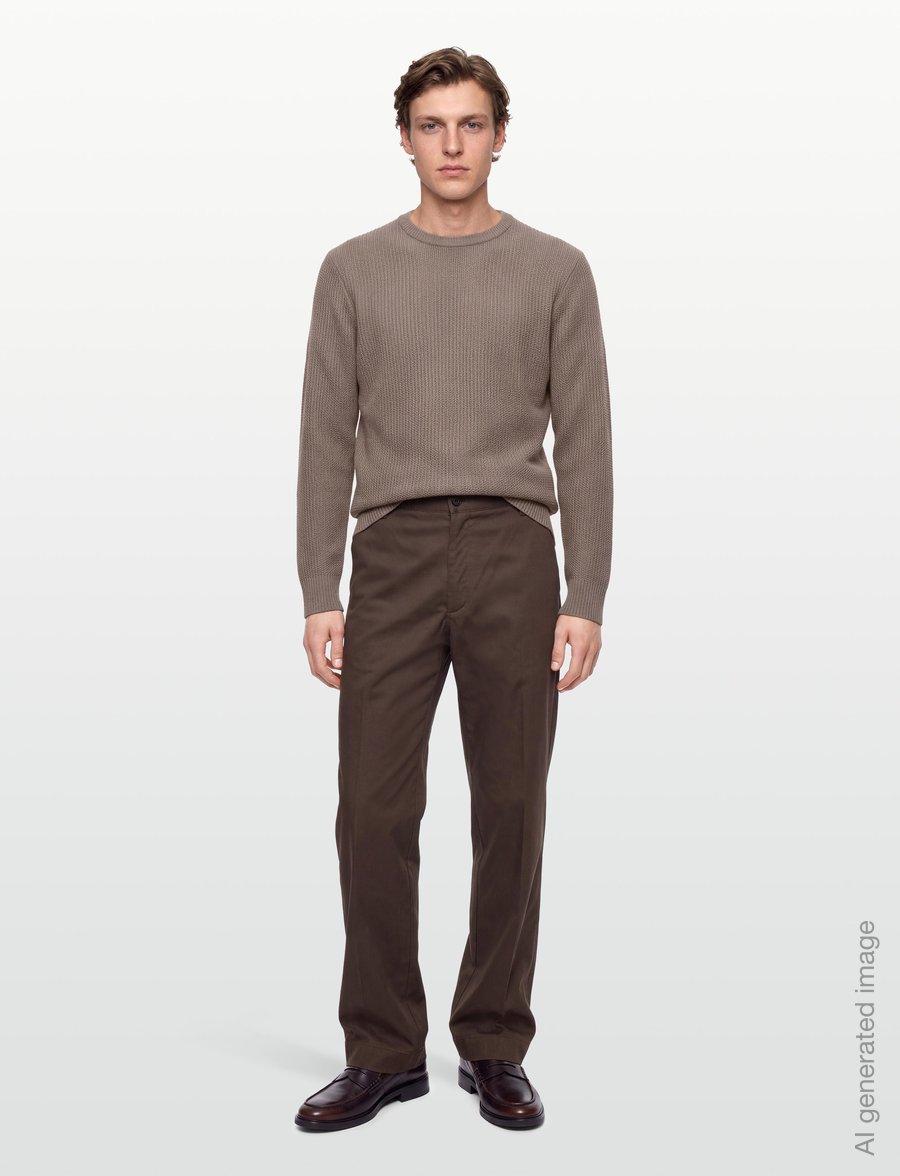 BOSS - H-Fiocchetto - round necks - open brown - 0