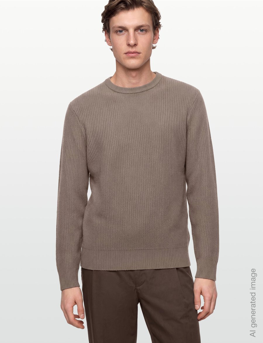 BOSS - H-Fiocchetto - round necks - open brown - 3