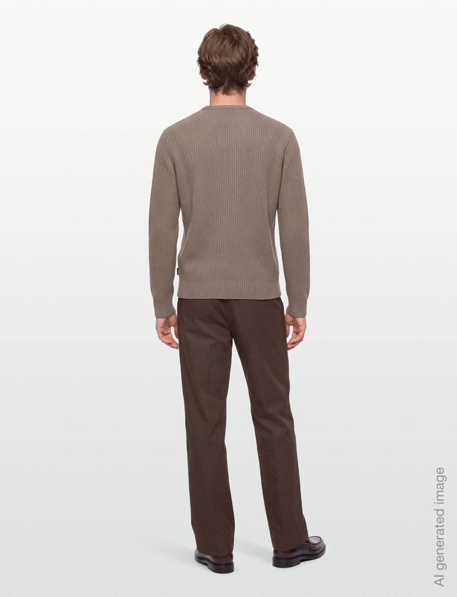 BOSS - H-Fiocchetto - round necks - open brown - 4