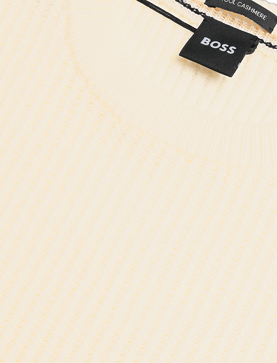 BOSS - H-Fiocchetto - rundhals - open white - 2