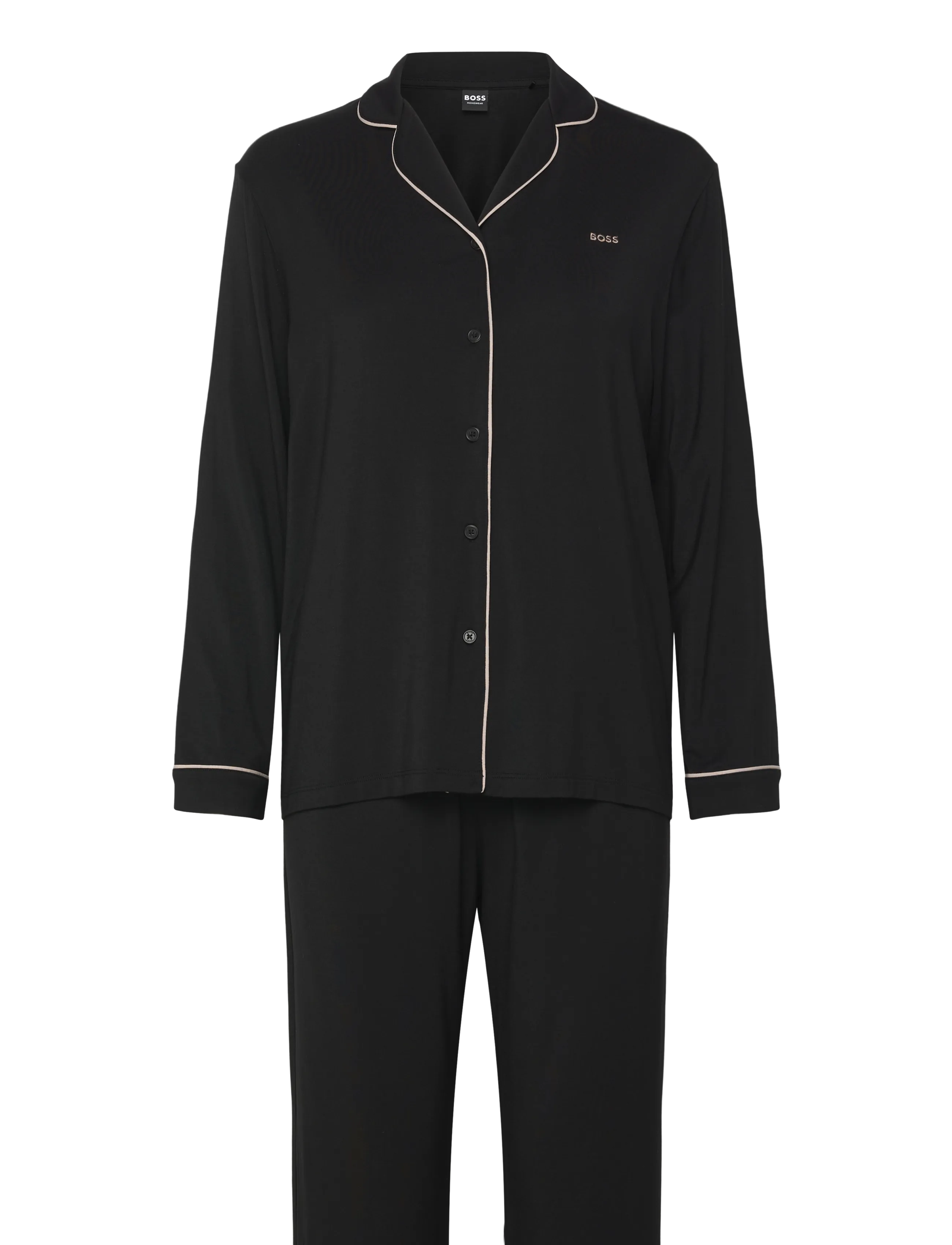 BOSS Dreamline_Long Set - Pyjamas & loungewear - BLACK / black