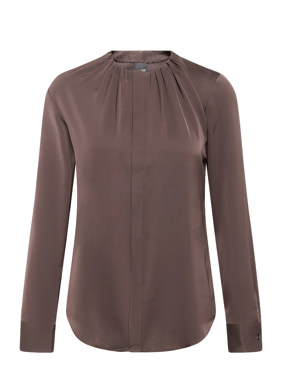 BOSS - Banorah - langärmelige blusen - medium brown - 0