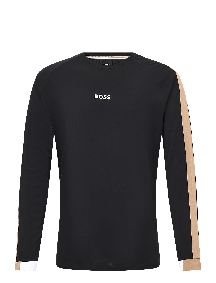 BOSS - Balance LS-Shirt - langärmelige t-shirts - black - 0