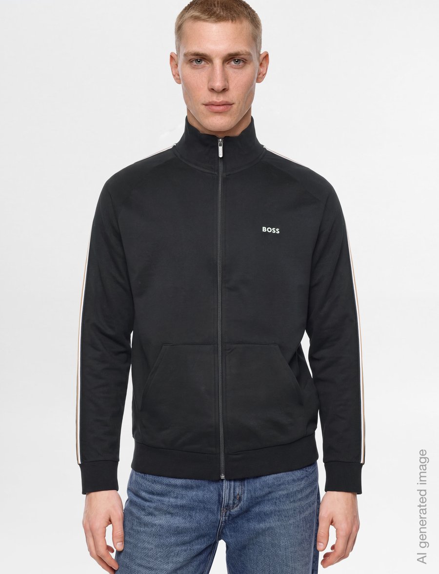 BOSS - Iconic Jacket Zip - shoppa efter tillfälle - black - 3