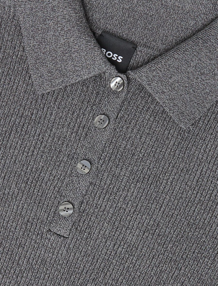 BOSS - Feryalana - stickade klänningar - open grey - 2