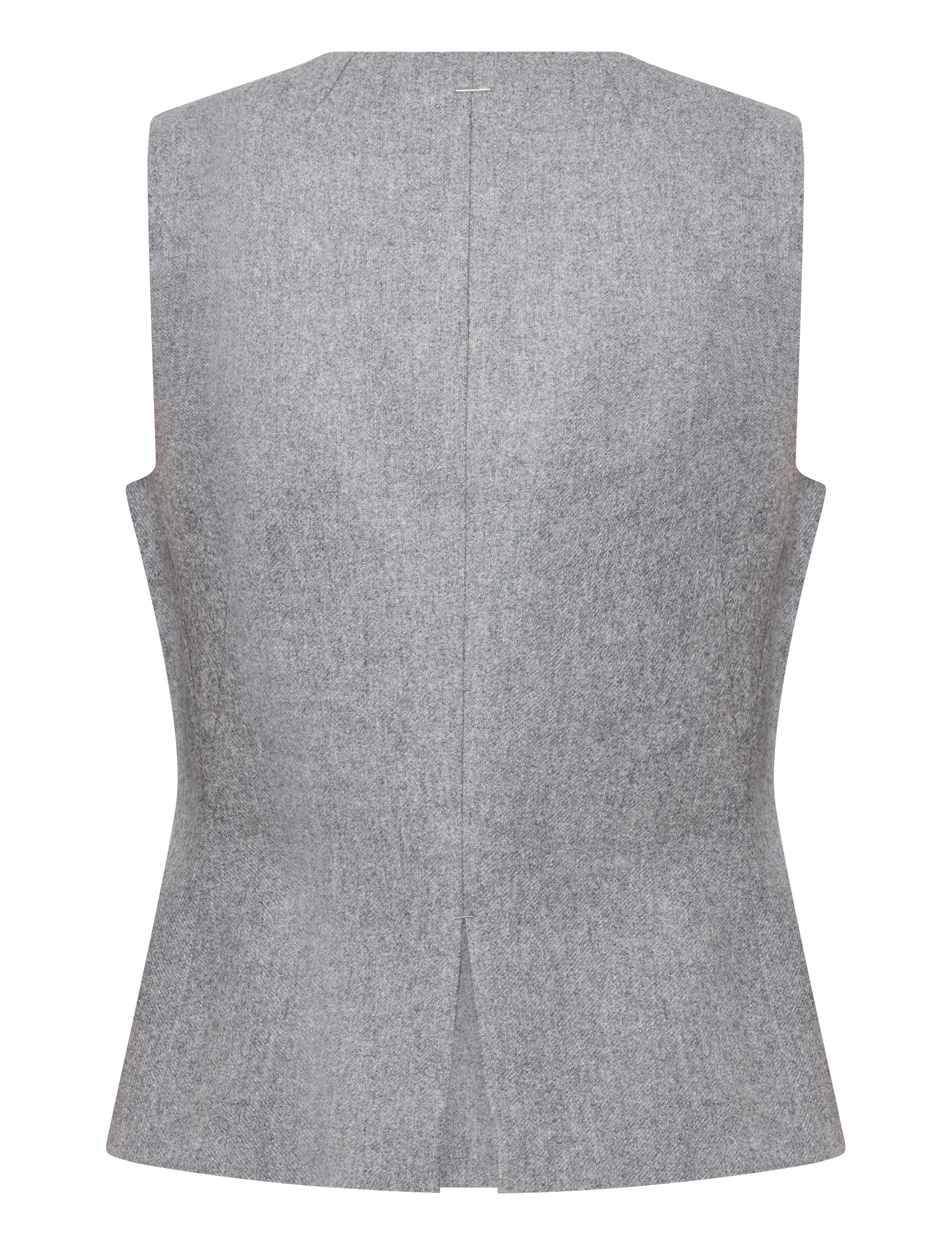 BOSS - Julinia - stickade västar - open grey - 1