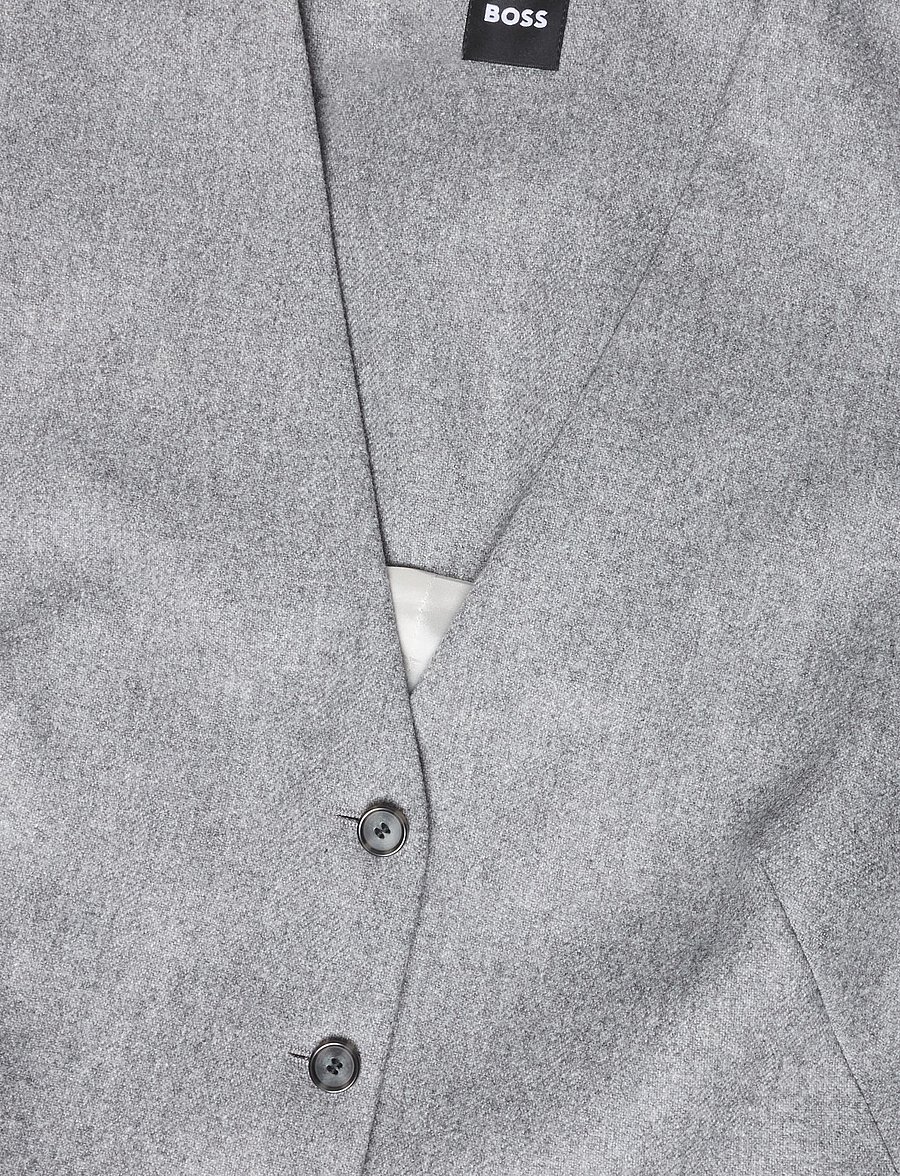 BOSS - Julinia - stickade västar - open grey - 3