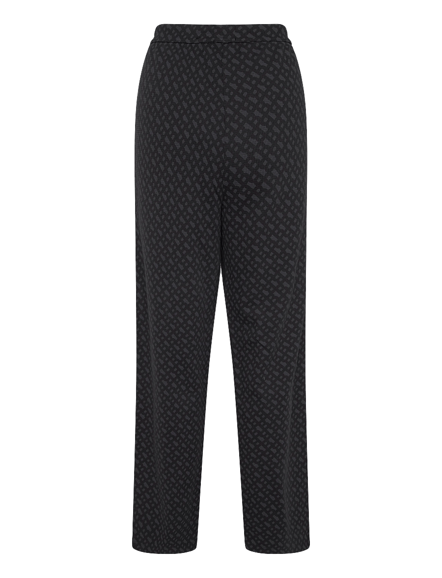 BOSS - WaffleAOP Pants - pyjama bottoms - black - 1