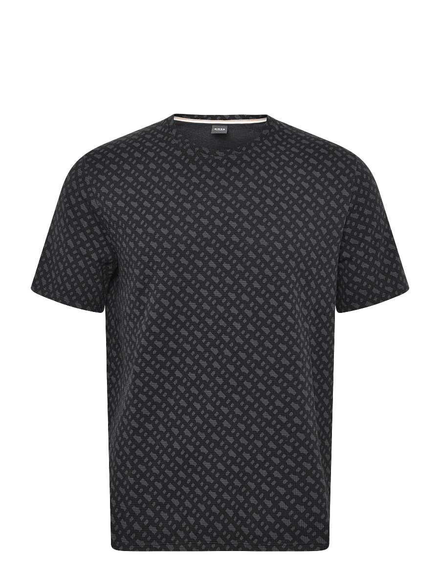 BOSS - WaffleAOP T-Shirt - black - 0