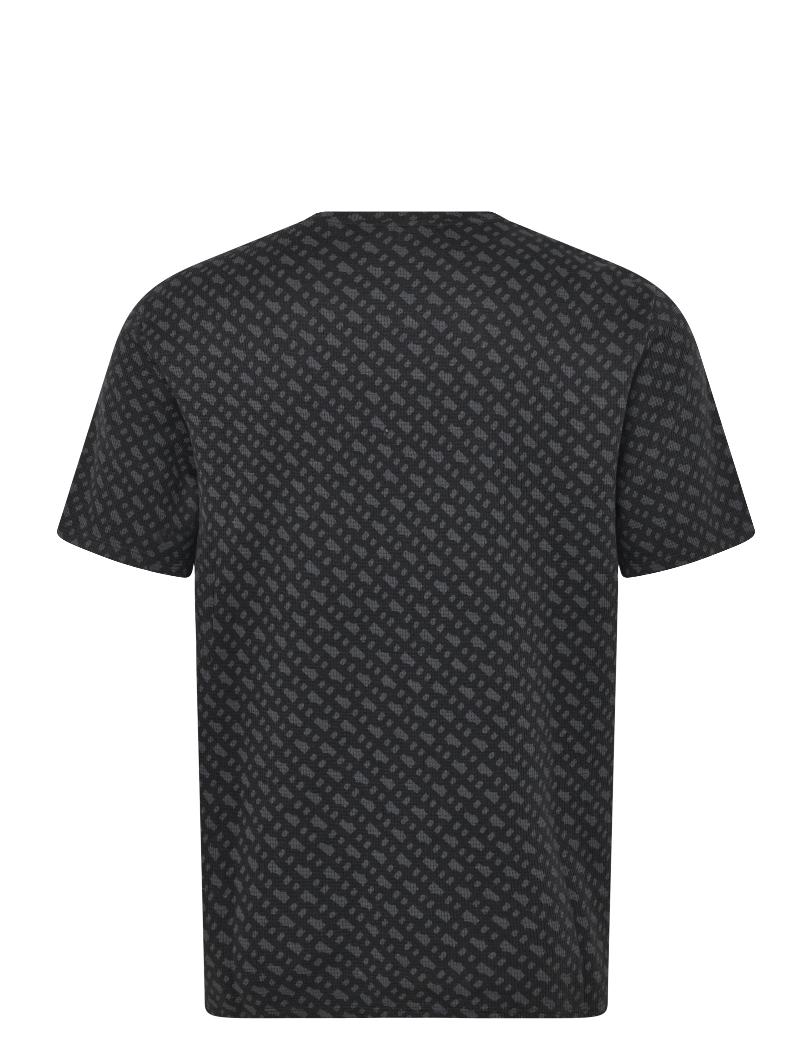 BOSS - WaffleAOP T-Shirt - black - 1