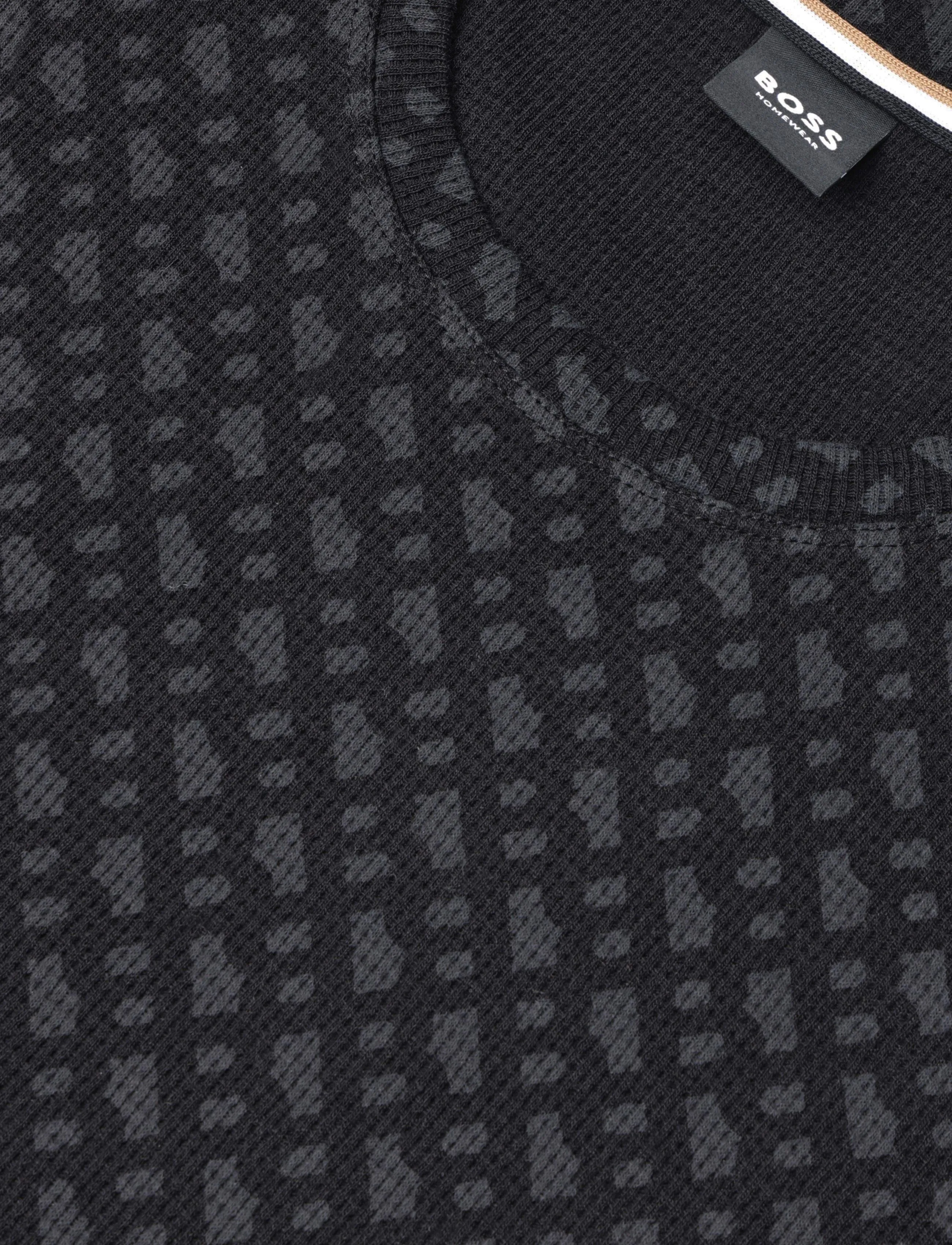 BOSS - WaffleAOP T-Shirt - black - 2
