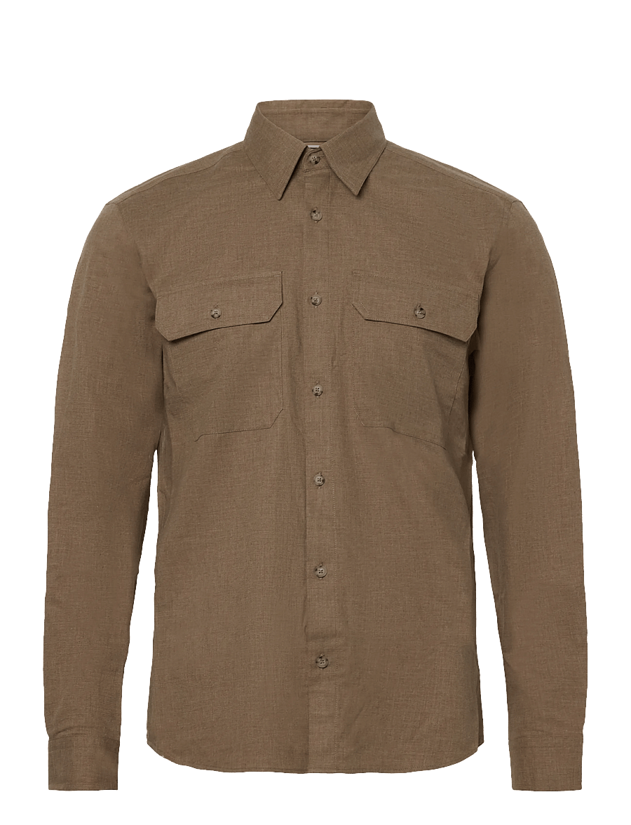 BOSS - C-LIAM-KB-2P-264 - flanell-hemden - open brown - 0