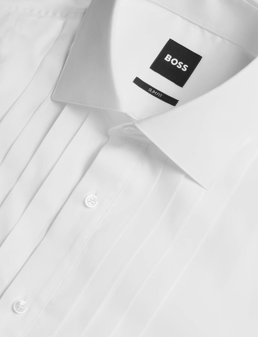 BOSS - H-HANK-K-TUX3-DC-264 - smokingskjorter - white - 2