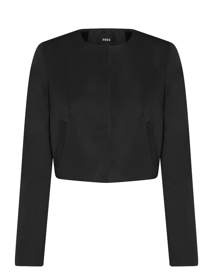 BOSS - Jicena1 - cropped blazers - black - 0