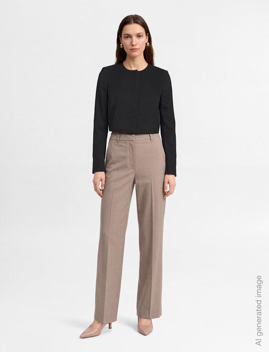 BOSS - Jicena1 - cropped-blazer - black - 0