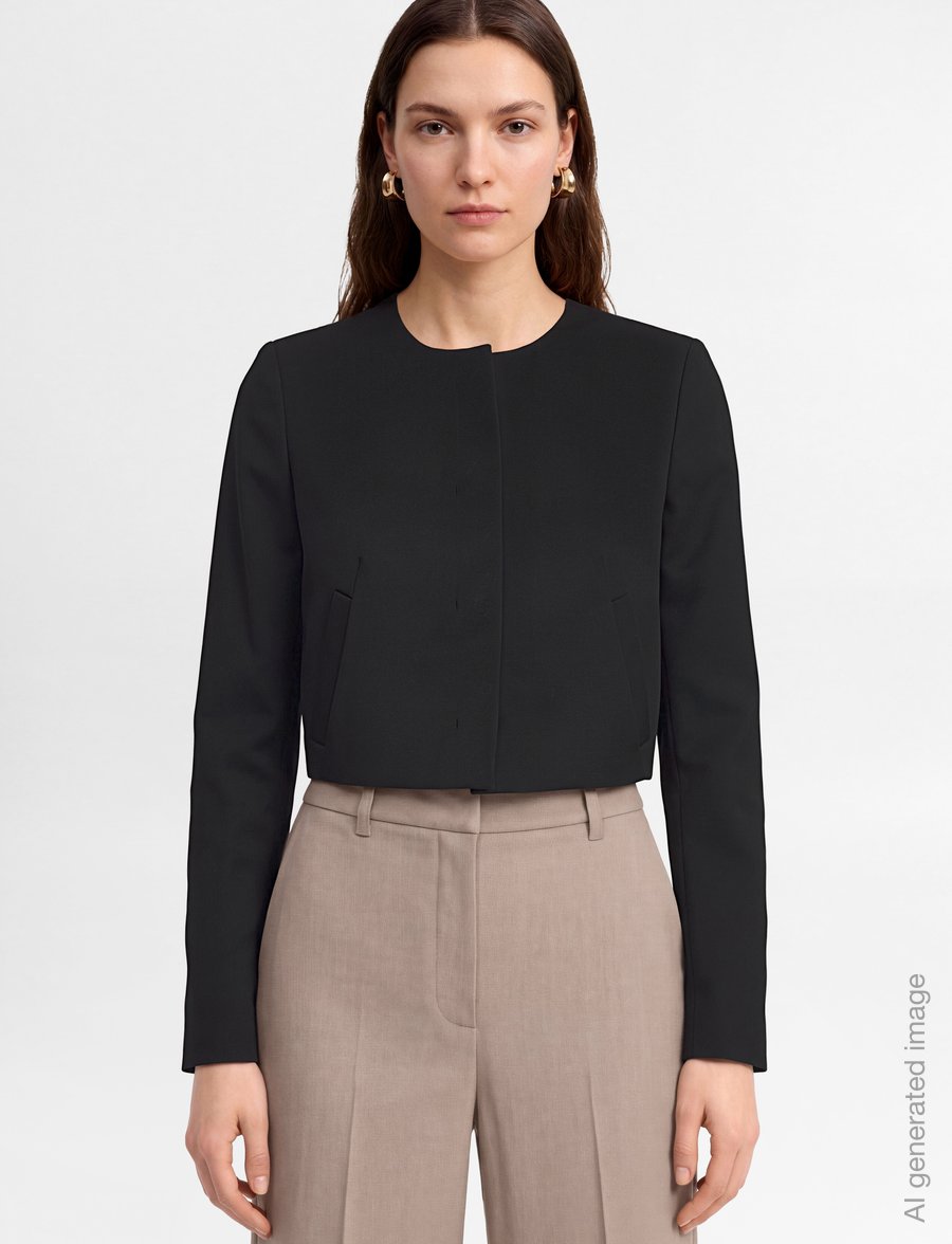 BOSS - Jicena1 - cropped-blazer - black - 3
