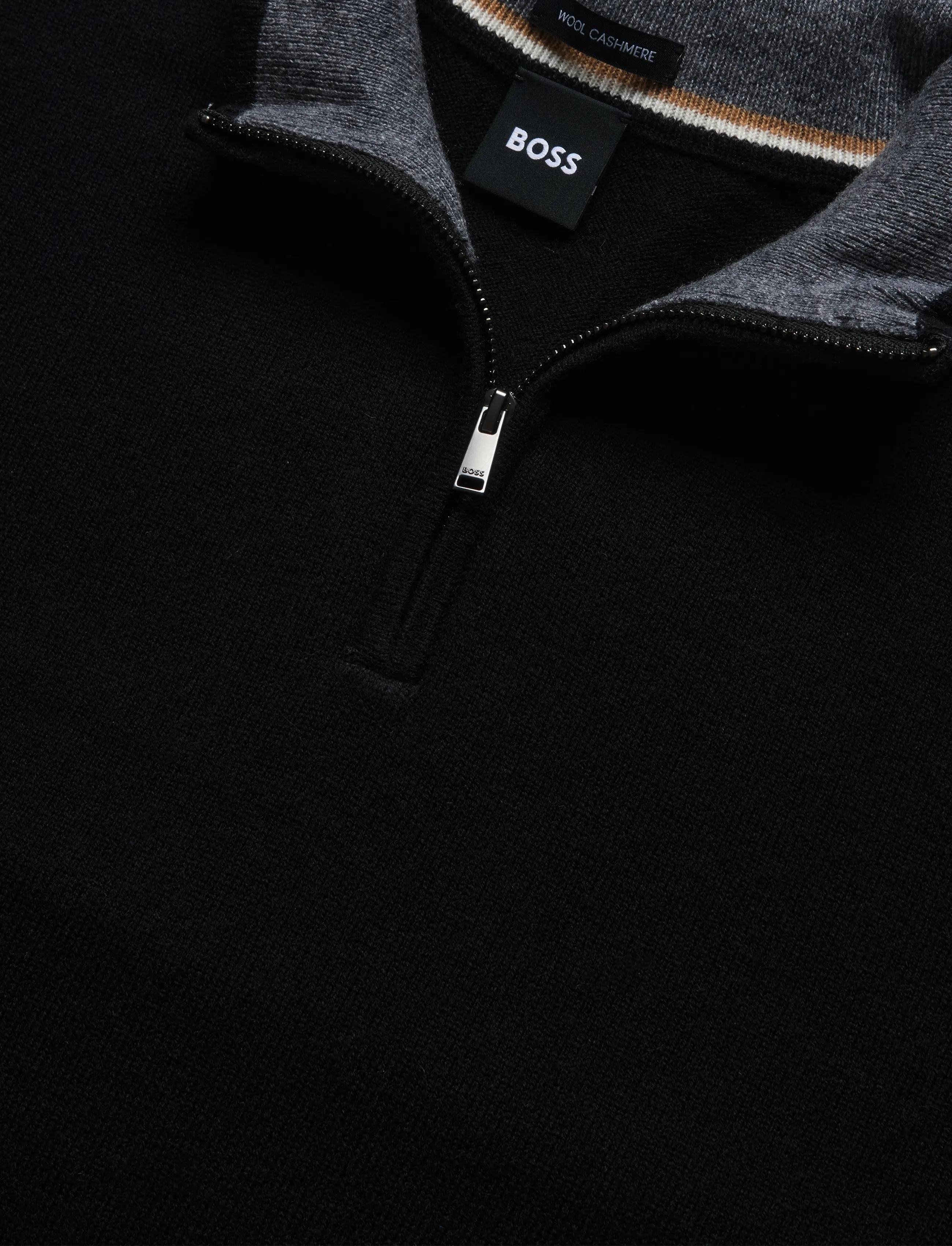 BOSS - H-Hemarlo - pullover mit halbem reißverschluss - black - 2