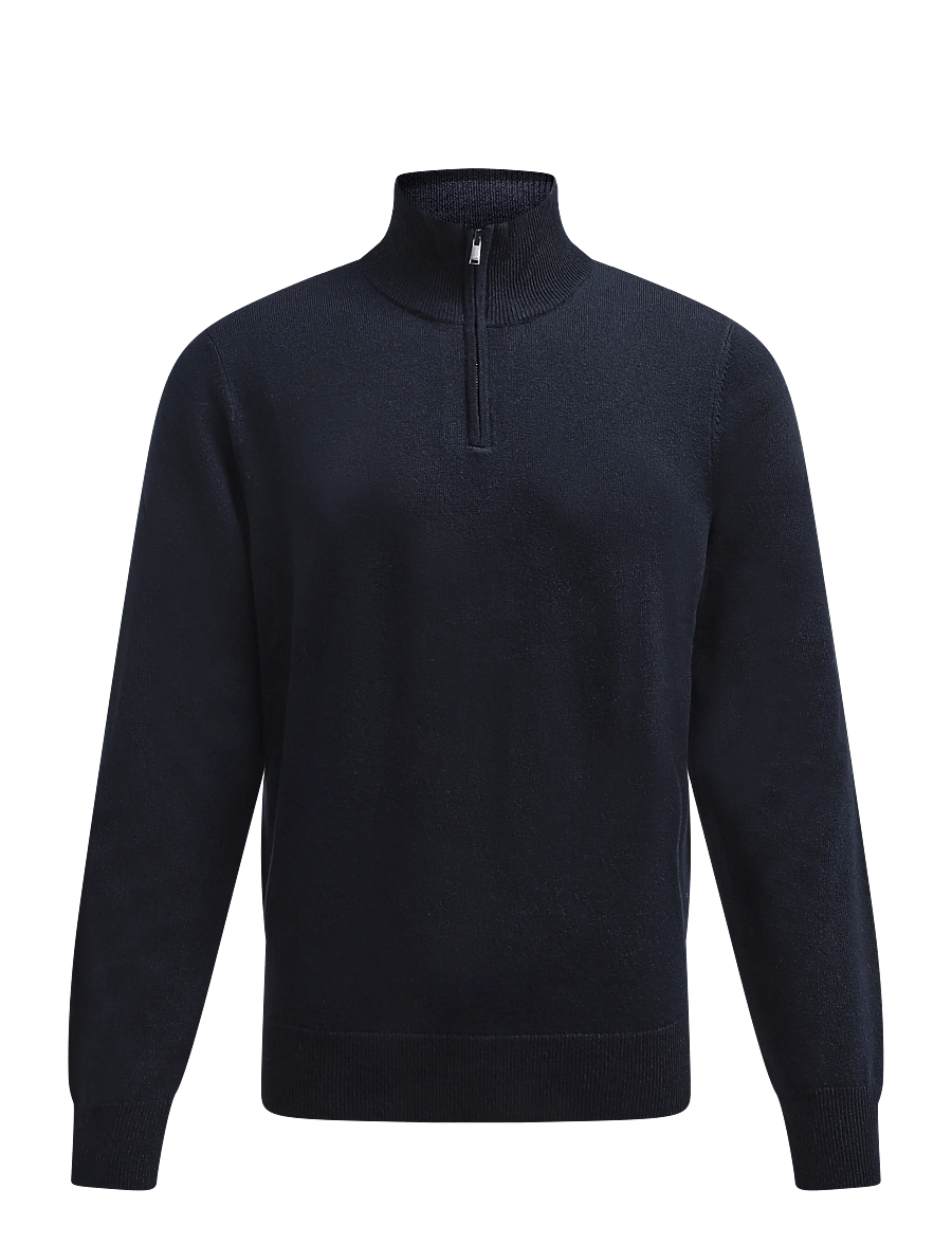 BOSS - H-Hemarlo - poolpika lukuga džemprid - dark blue - 0