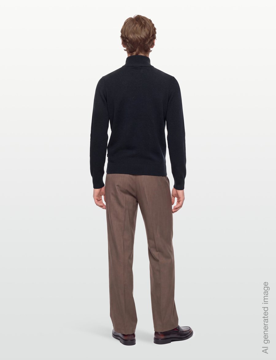 BOSS - H-Hemarlo - halfzip strik - dark blue - 4